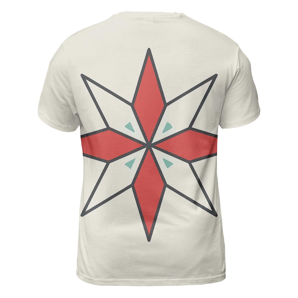 Candy Cane Starburst Rays designer pattern shirts