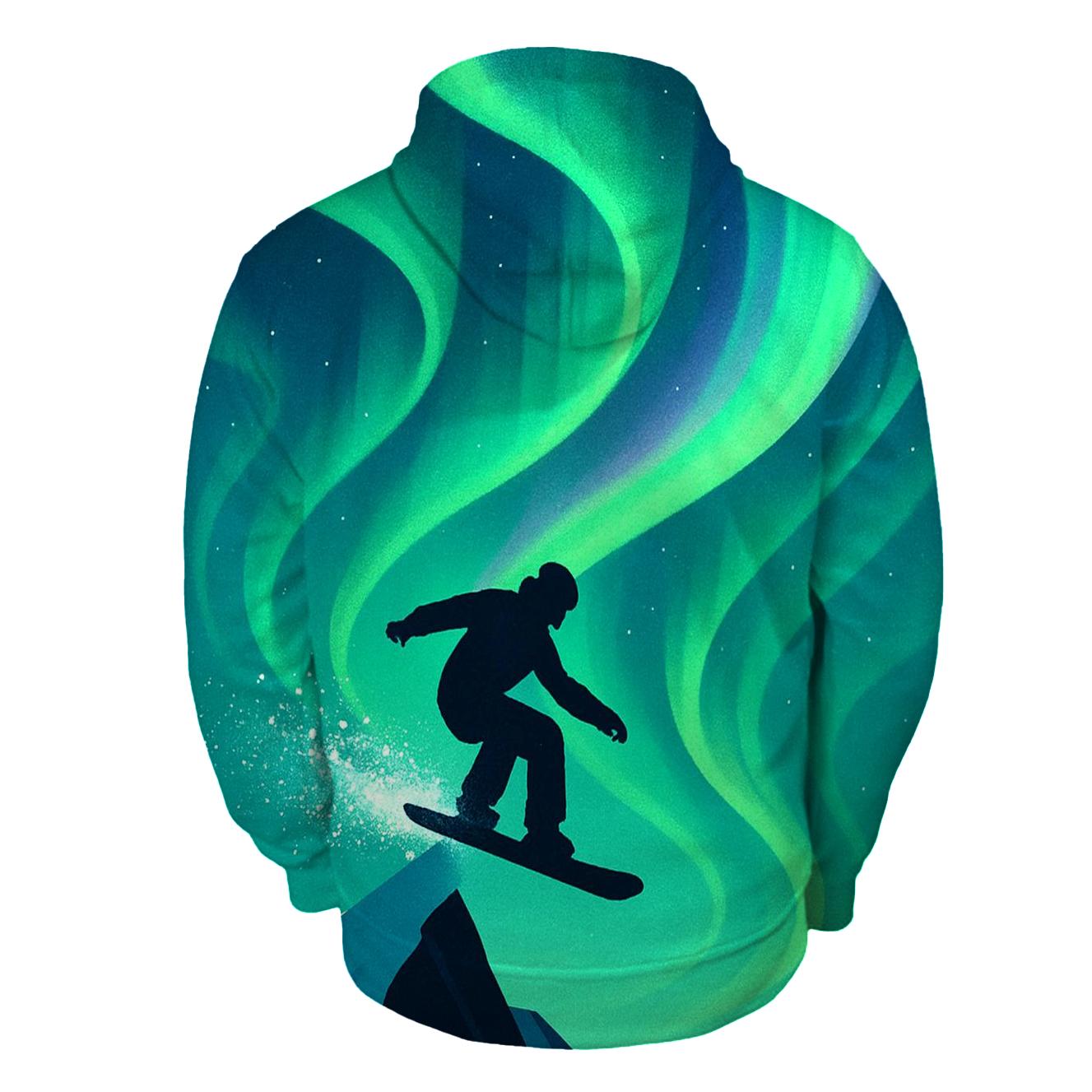 Aurora Snowboard Drop printed hoodies