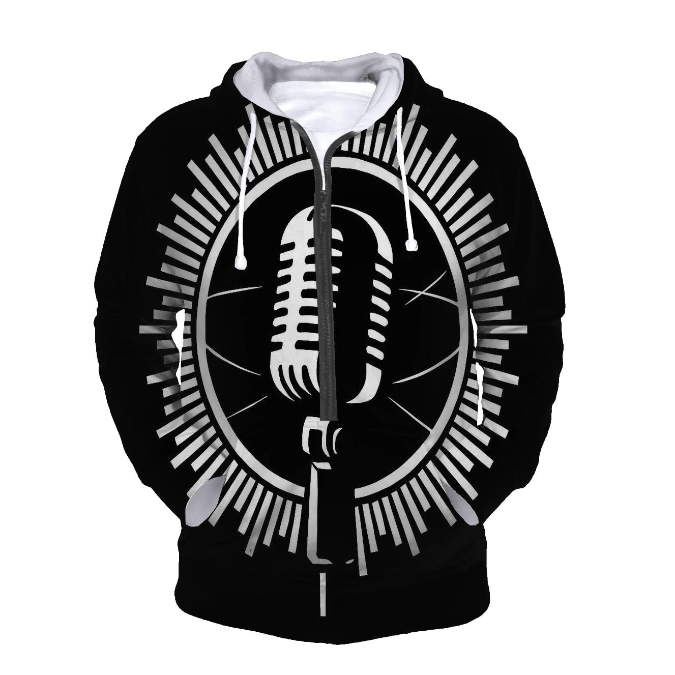 Monochrome Microphone Eclipse hoodie styles