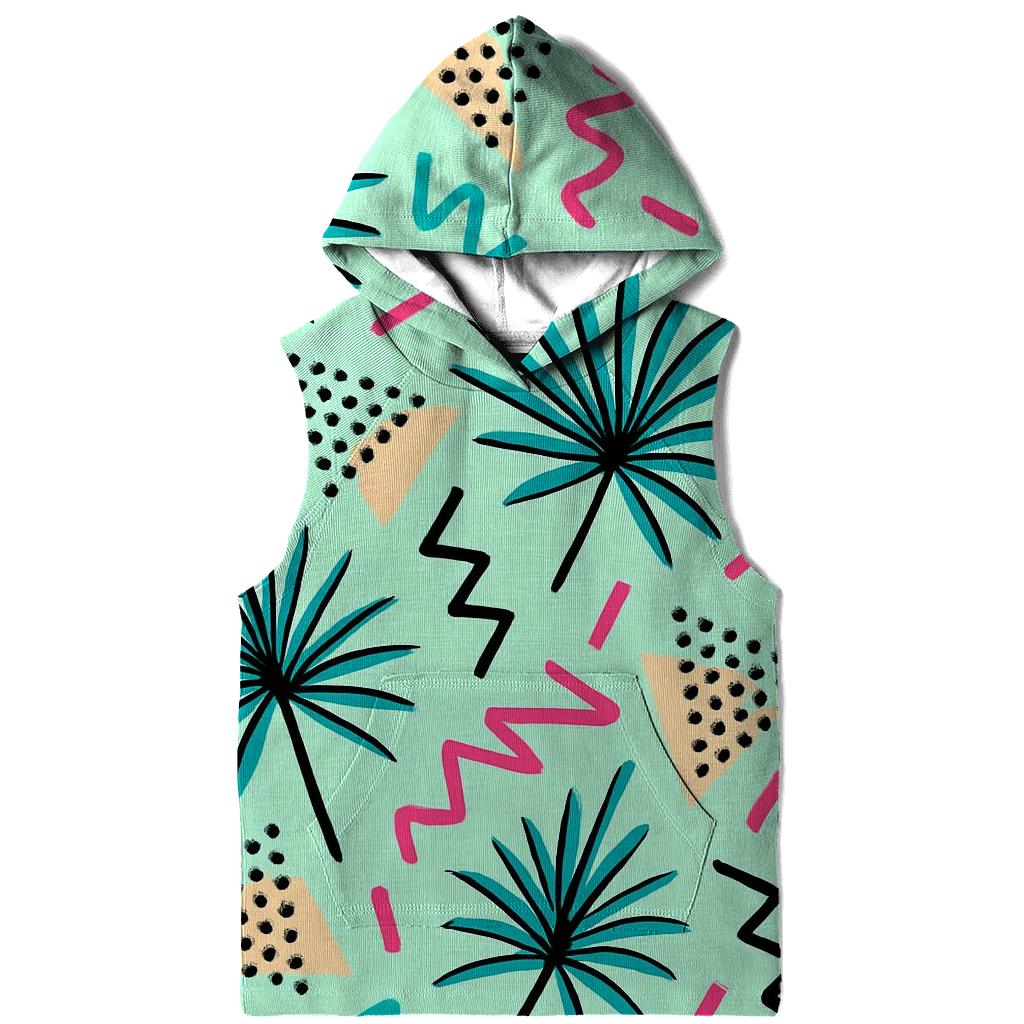 Pastel Memphis Palm Parade hoodie trends