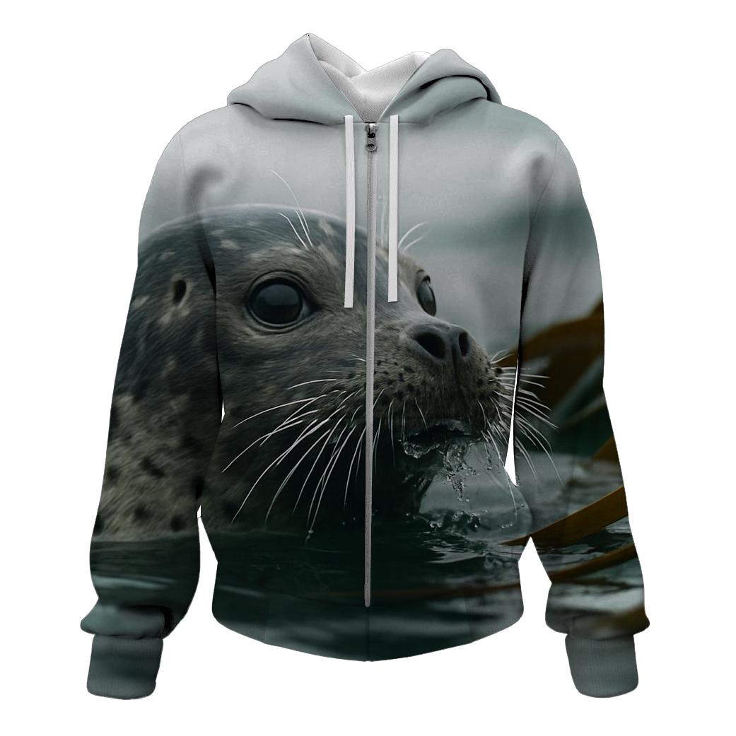 Kelp Edge Surge Harbor Seal hoodie designs