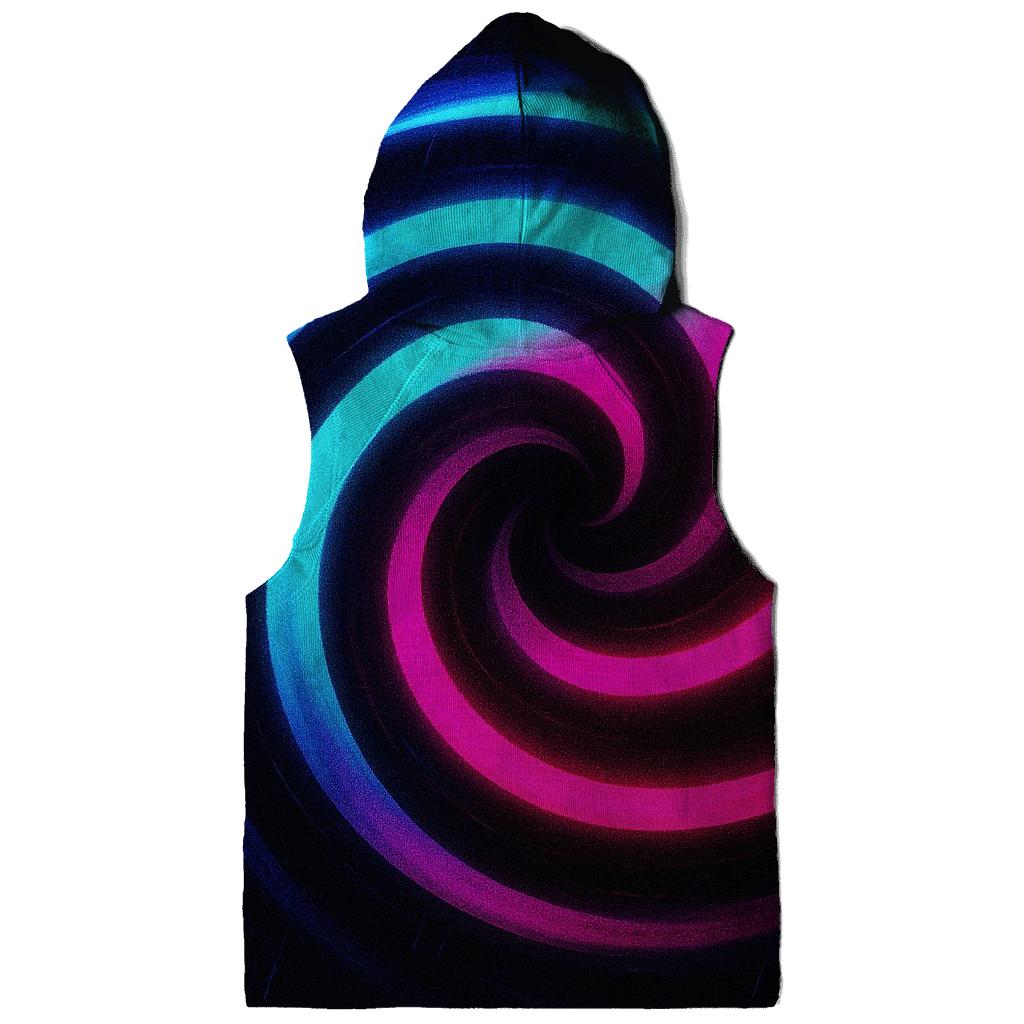 Neon Monsoon Spiral embroidered hoodies