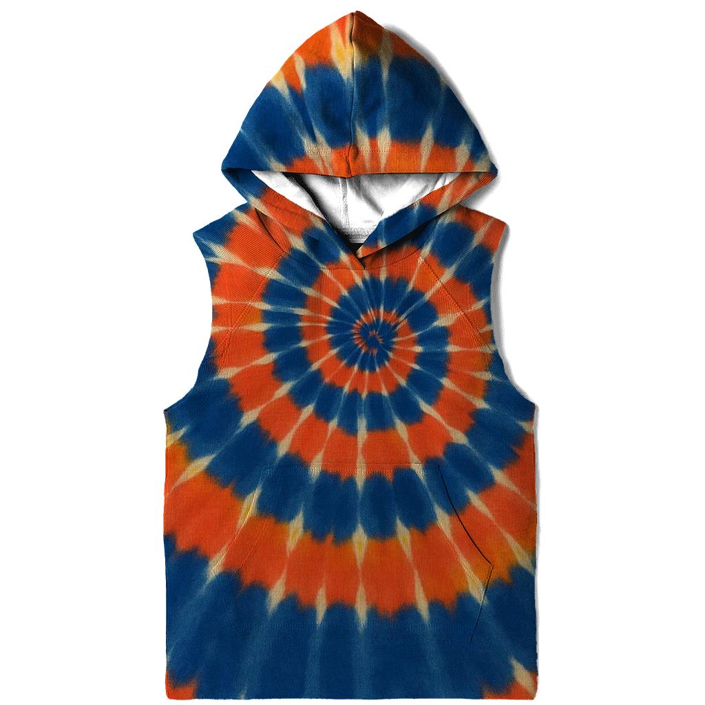 Nebula Spiral Overdye Whirlpool pullover hoodies