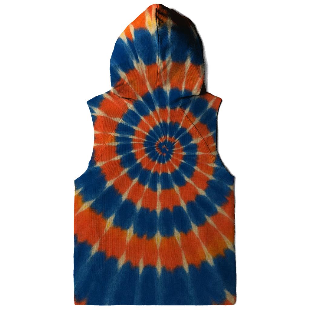 Nebula Spiral Overdye Whirlpool pullover hoodies
