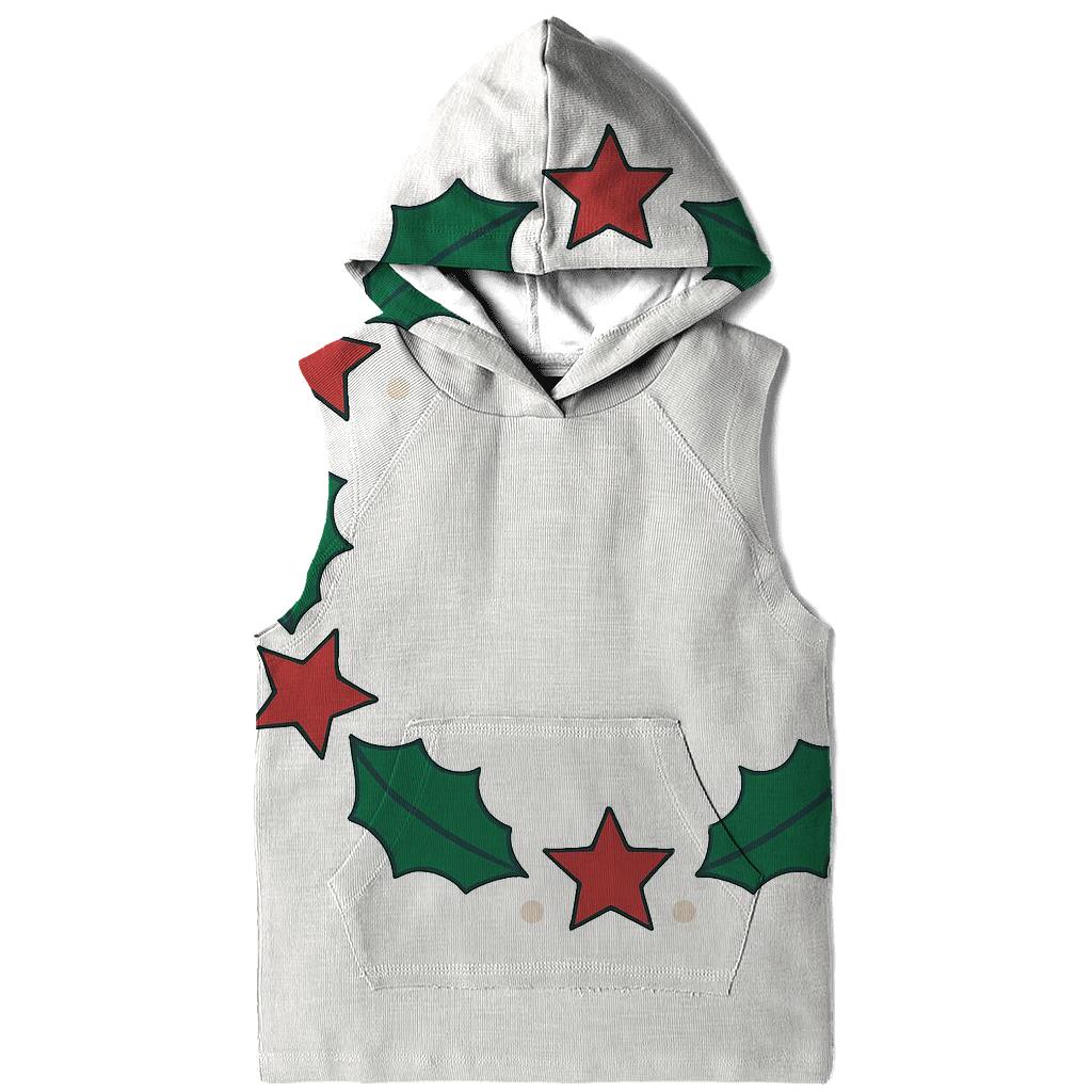 Starlit Holly Orbit Wreath heavyweight hoodies