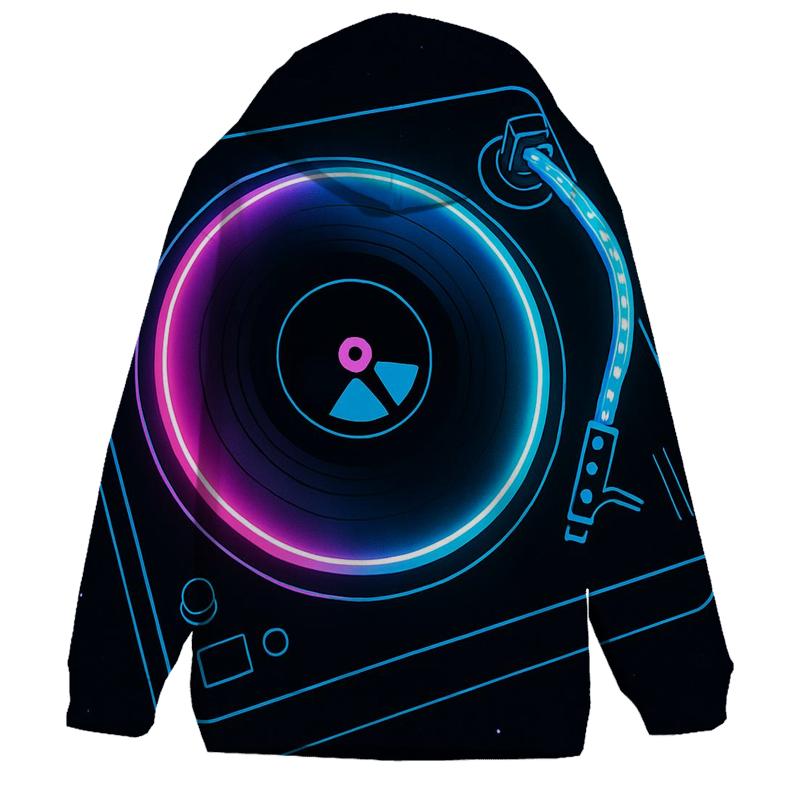 Neon Marquee Turntable premium hoodies