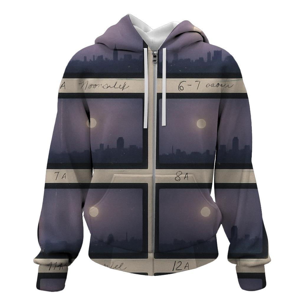 Nineties Film Lab Moonlight Contact Sheet printed hoodies