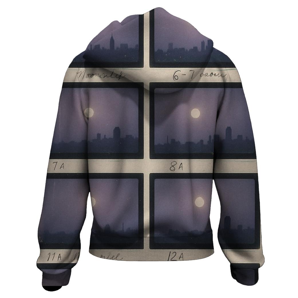 Nineties Film Lab Moonlight Contact Sheet printed hoodies