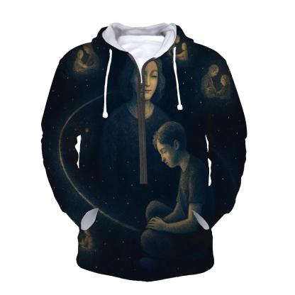 The Gentle Gravity That Always Brings You Back To Her zip-up hoodies