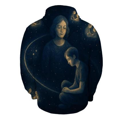 The Gentle Gravity That Always Brings You Back To Her zip-up hoodies