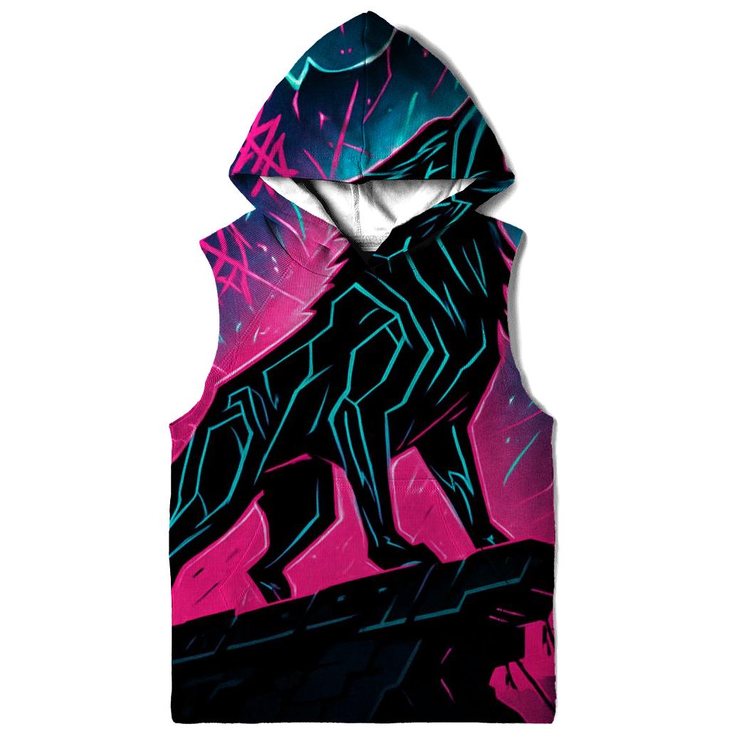 Neon Rift Street Howl graphic hoodies