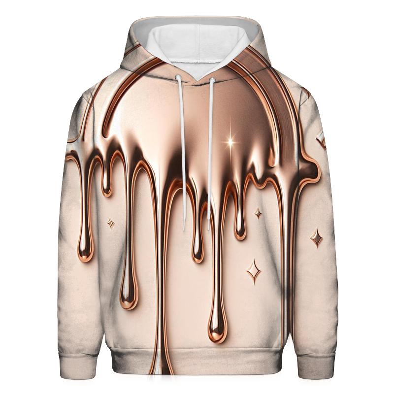 Rose Gold Chrome Drip Cathedral hoodie designs