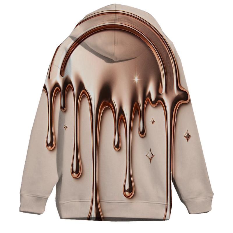 Rose Gold Chrome Drip Cathedral hoodie designs
