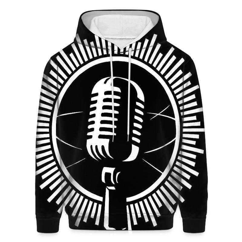 Monochrome Microphone Eclipse zip-up hoodies