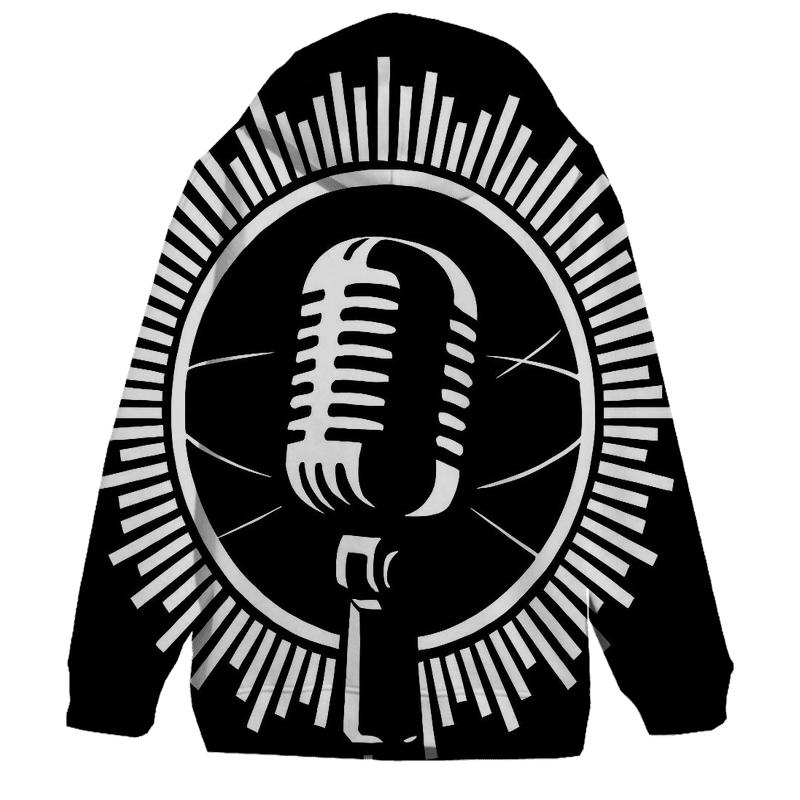 Monochrome Microphone Eclipse zip-up hoodies