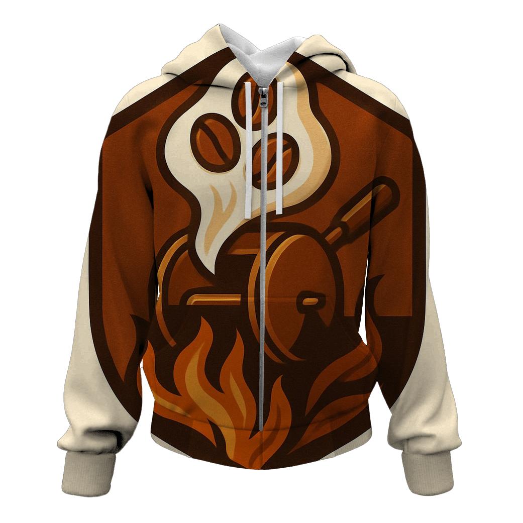 Roast Ember Crest embroidered hoodies
