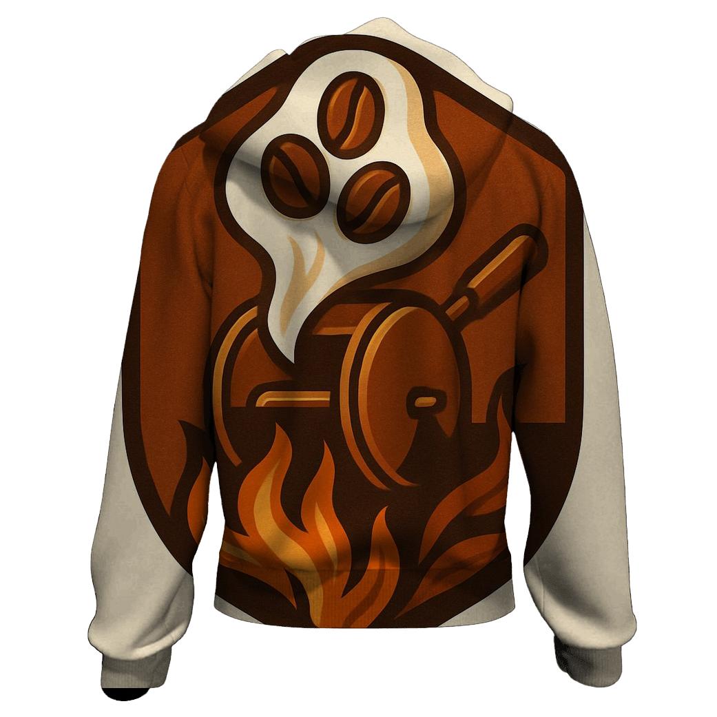 Roast Ember Crest embroidered hoodies