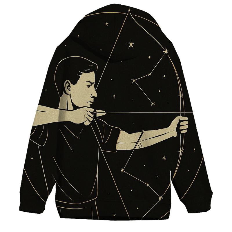 Constellation Archery Focus graphic hoodies