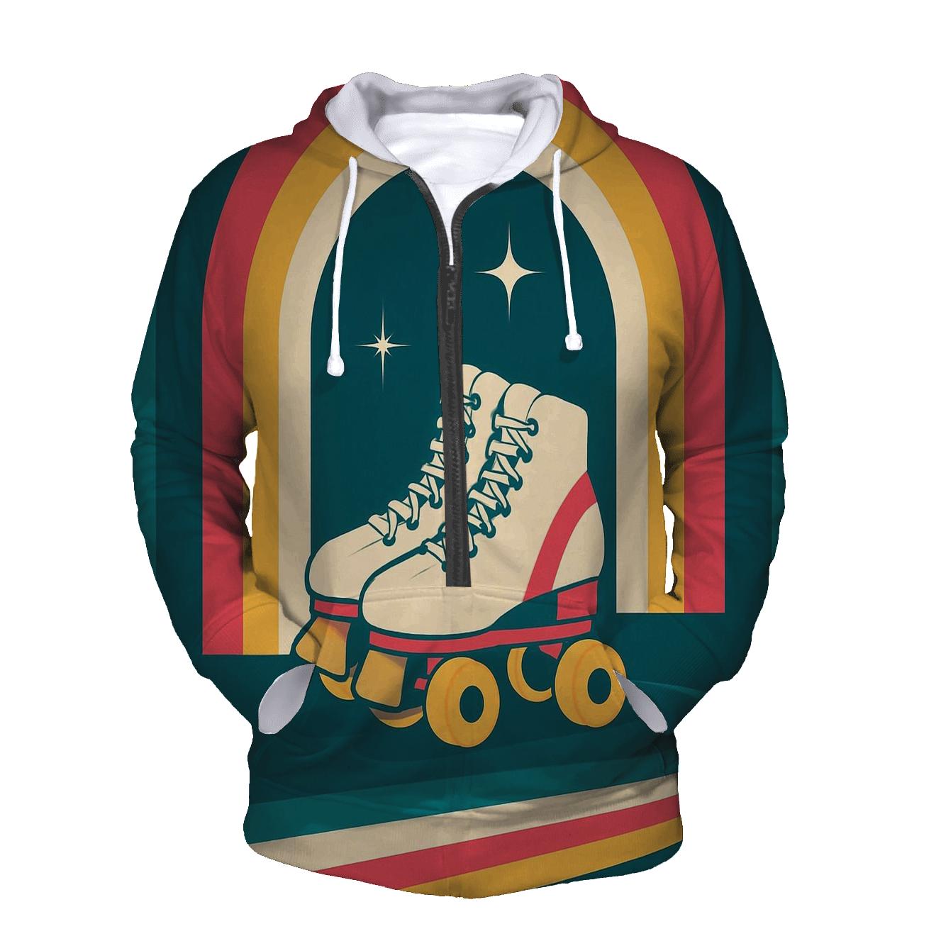 Roller Rink Neon Arches hoodie styles