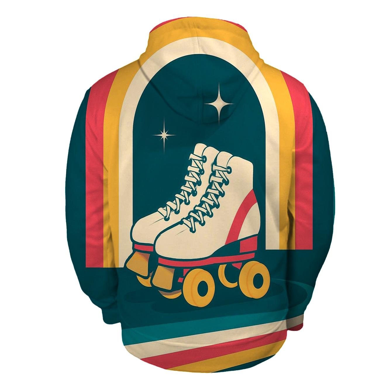 Roller Rink Neon Arches hoodie styles
