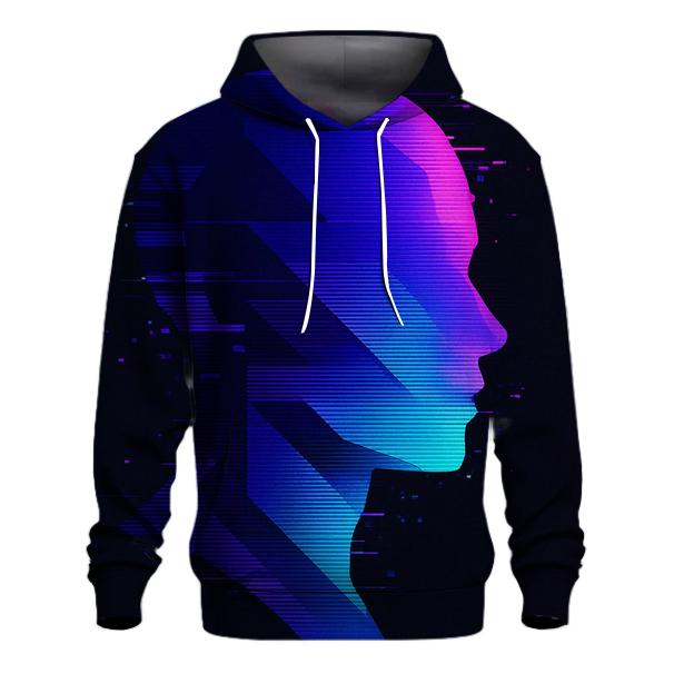 Glitch Prism Portrait Silhouette hoodie trends