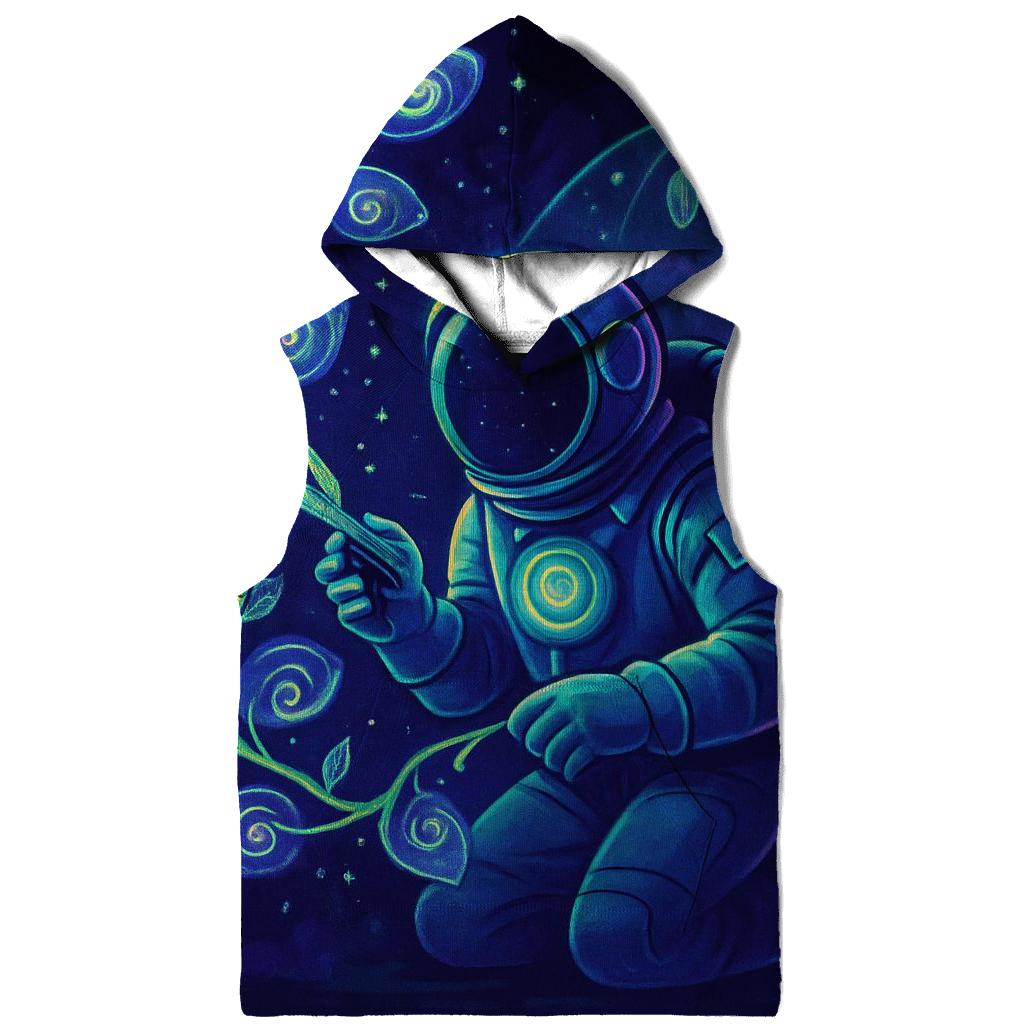 The Astral Botanist And The Nebula Greenhouse printed hoodies