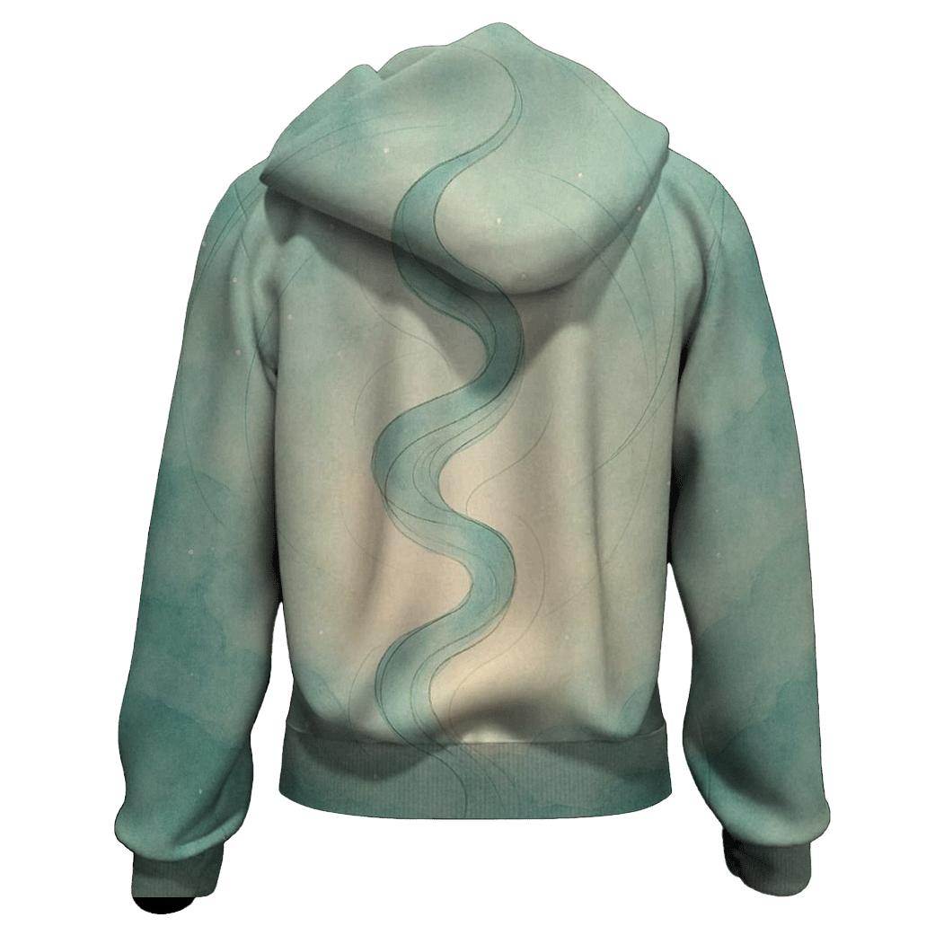 Luminous Breath Ribbons designer hoodies