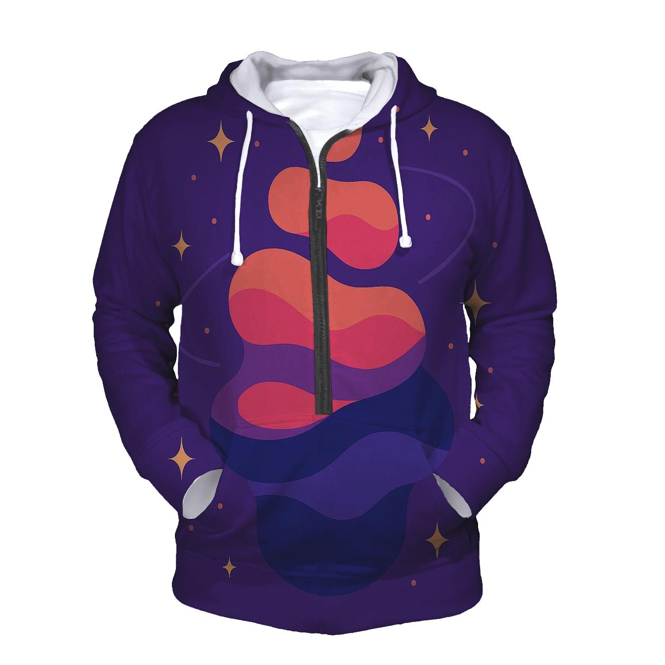 Cosmic Lava Lamp Layers graphic hoodies
