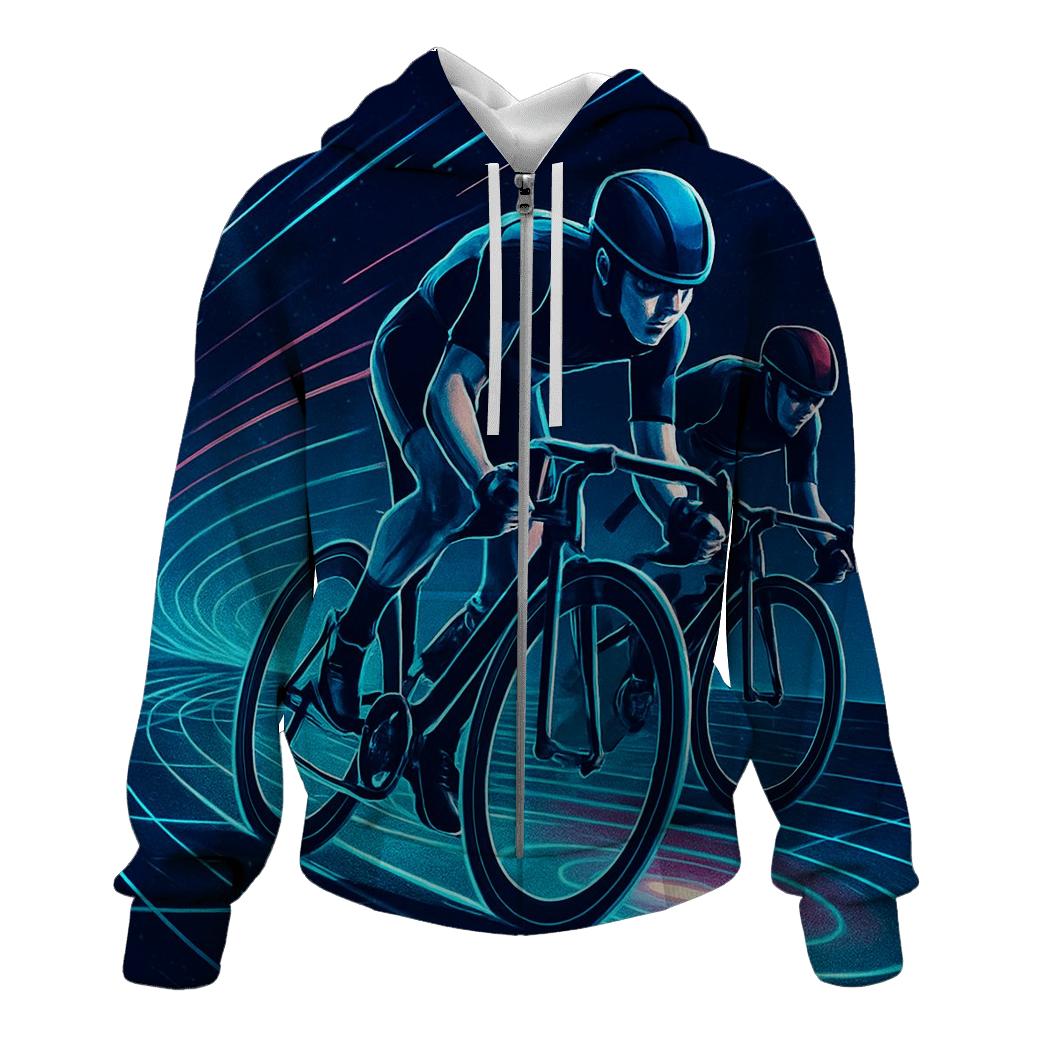 Midnight Velodrome Sprint zip-up hoodies