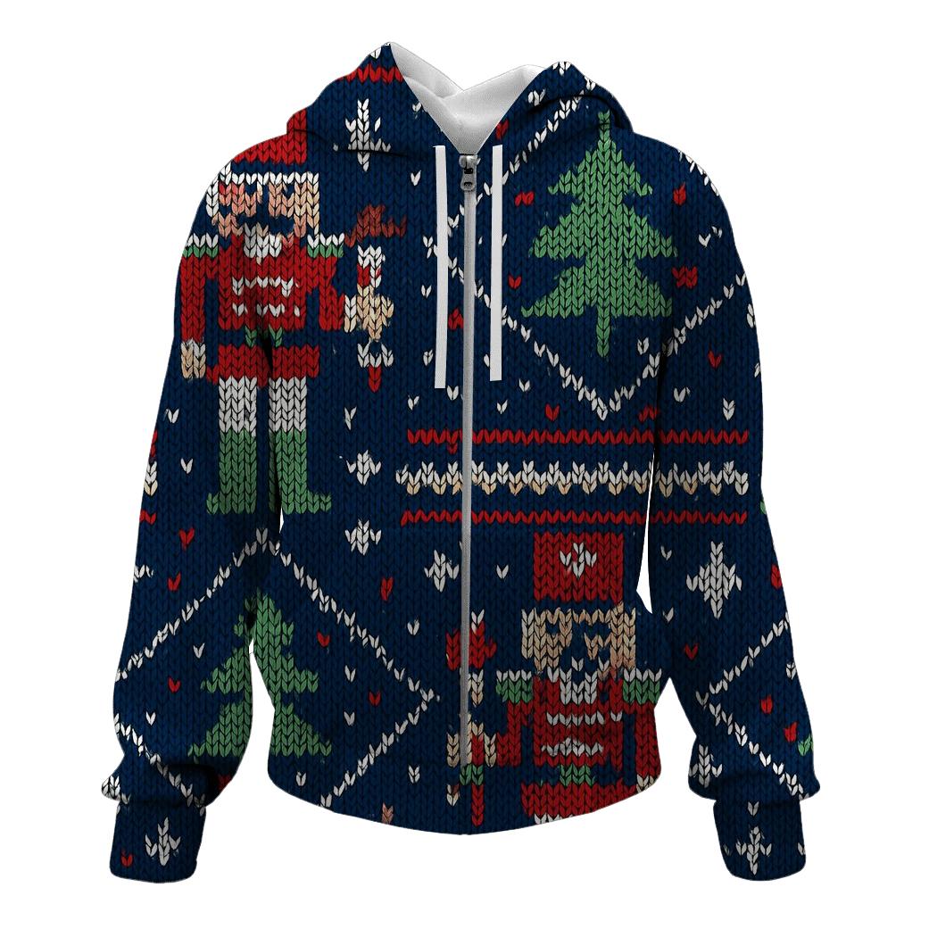 Nutcracker Rocket Brigade Panel Knit Design custom hoodies