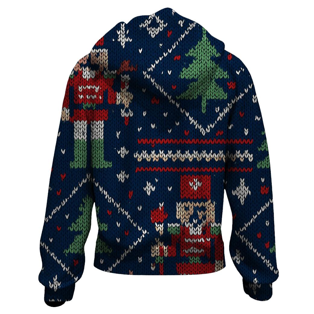 Nutcracker Rocket Brigade Panel Knit Design custom hoodies