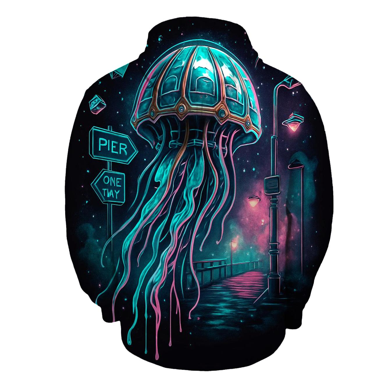 Clockwork Jellyfish Parade pullover hoodies