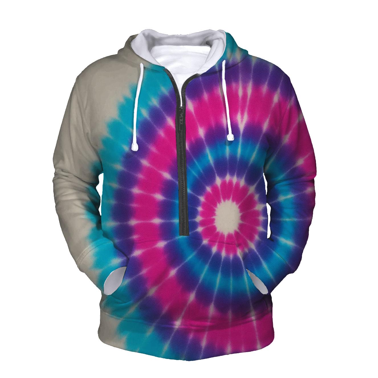 Quasar Bullseye Offset Halo printed hoodies