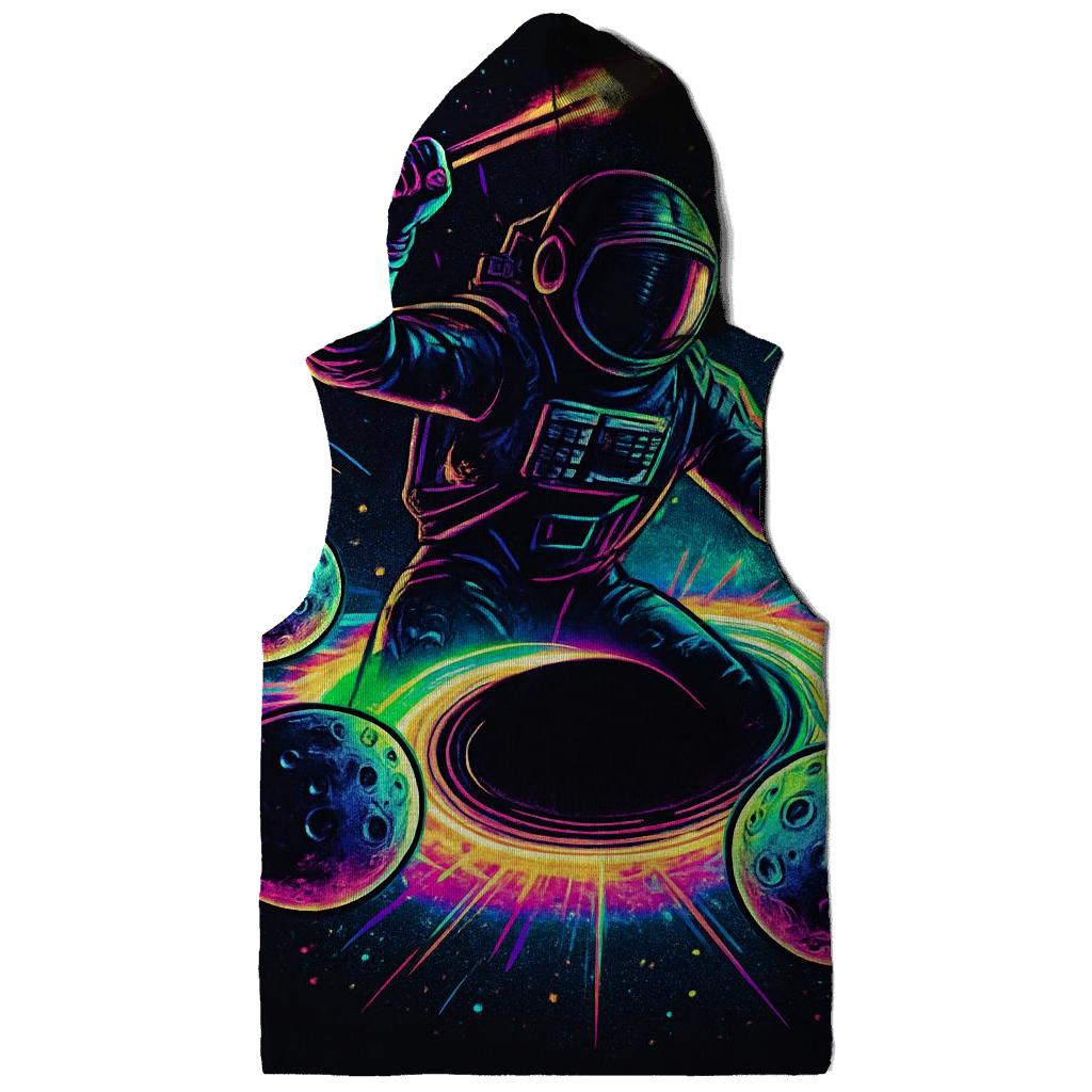 Neon Rift Drummer At The Event Horizon zip-up hoodies
