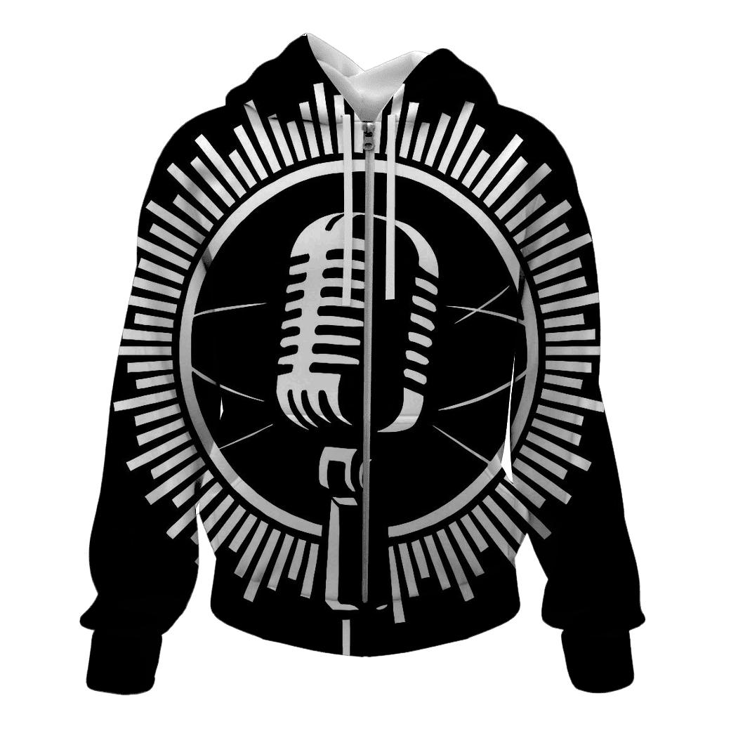 Monochrome Microphone Eclipse hoodie styles