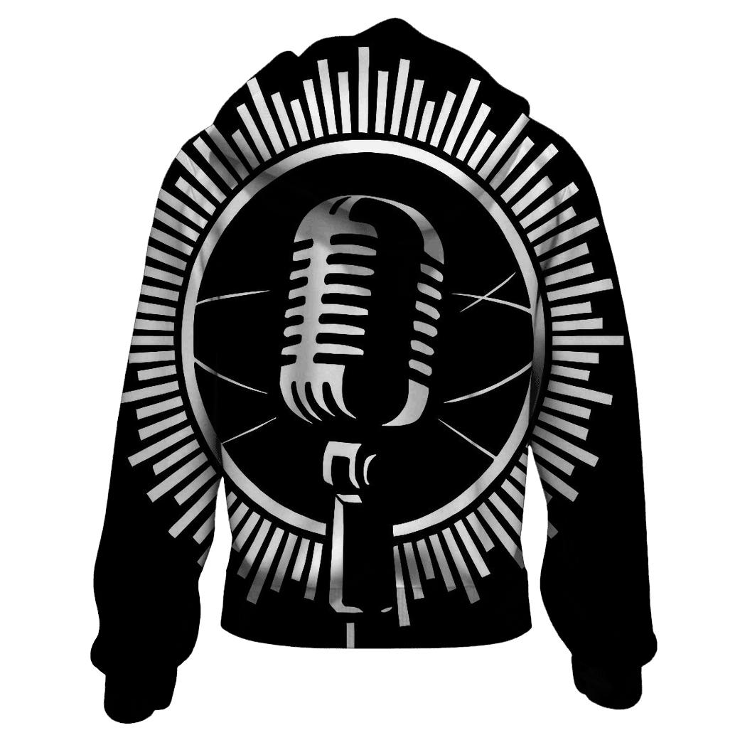 Monochrome Microphone Eclipse hoodie styles