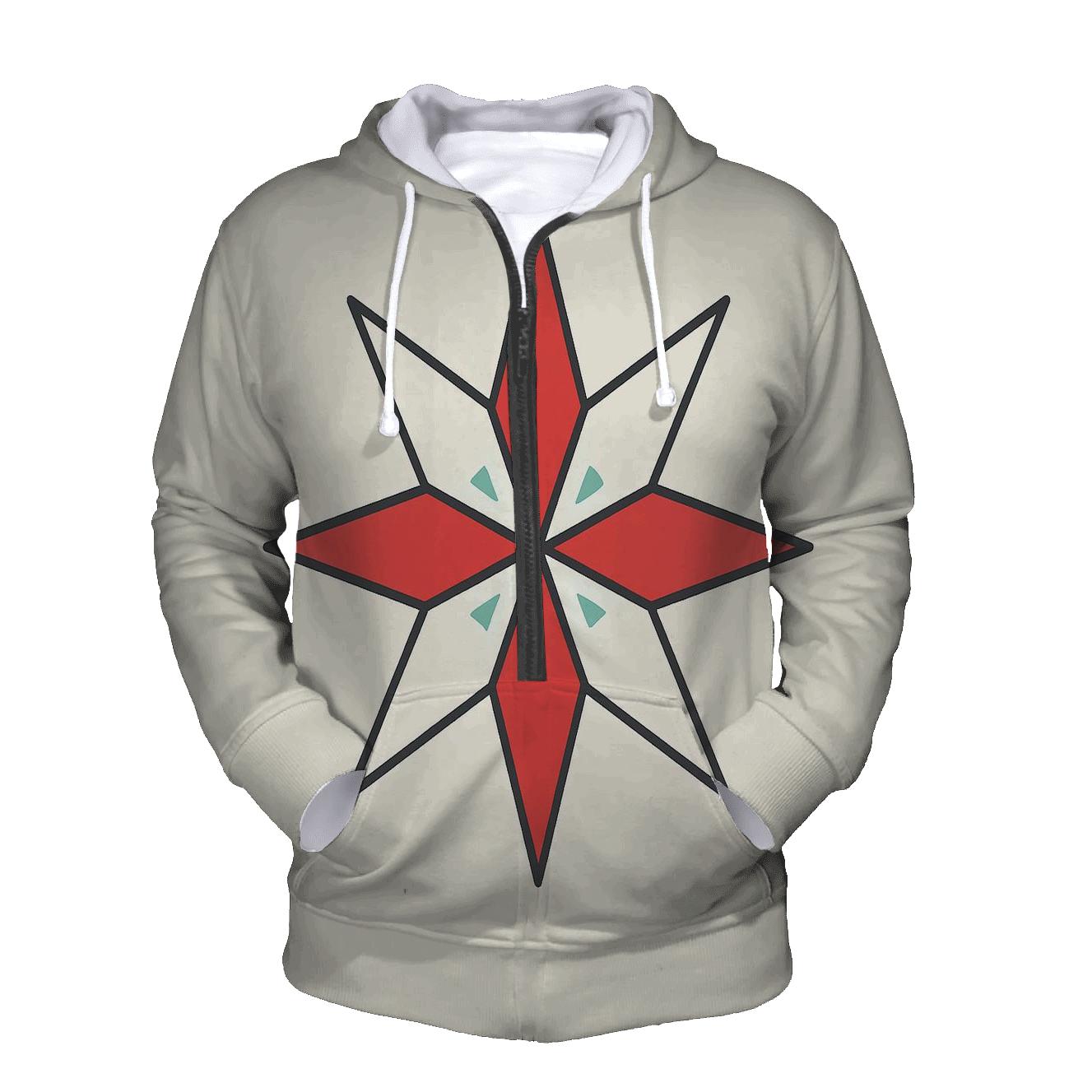 Candy Cane Starburst Rays premium hoodies
