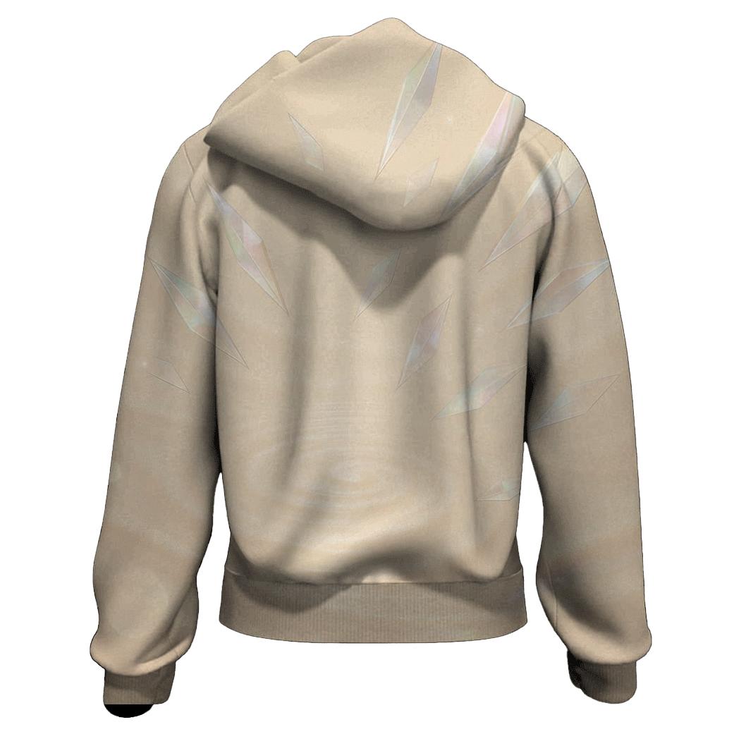 Champagne Prism Ripple graphic hoodies
