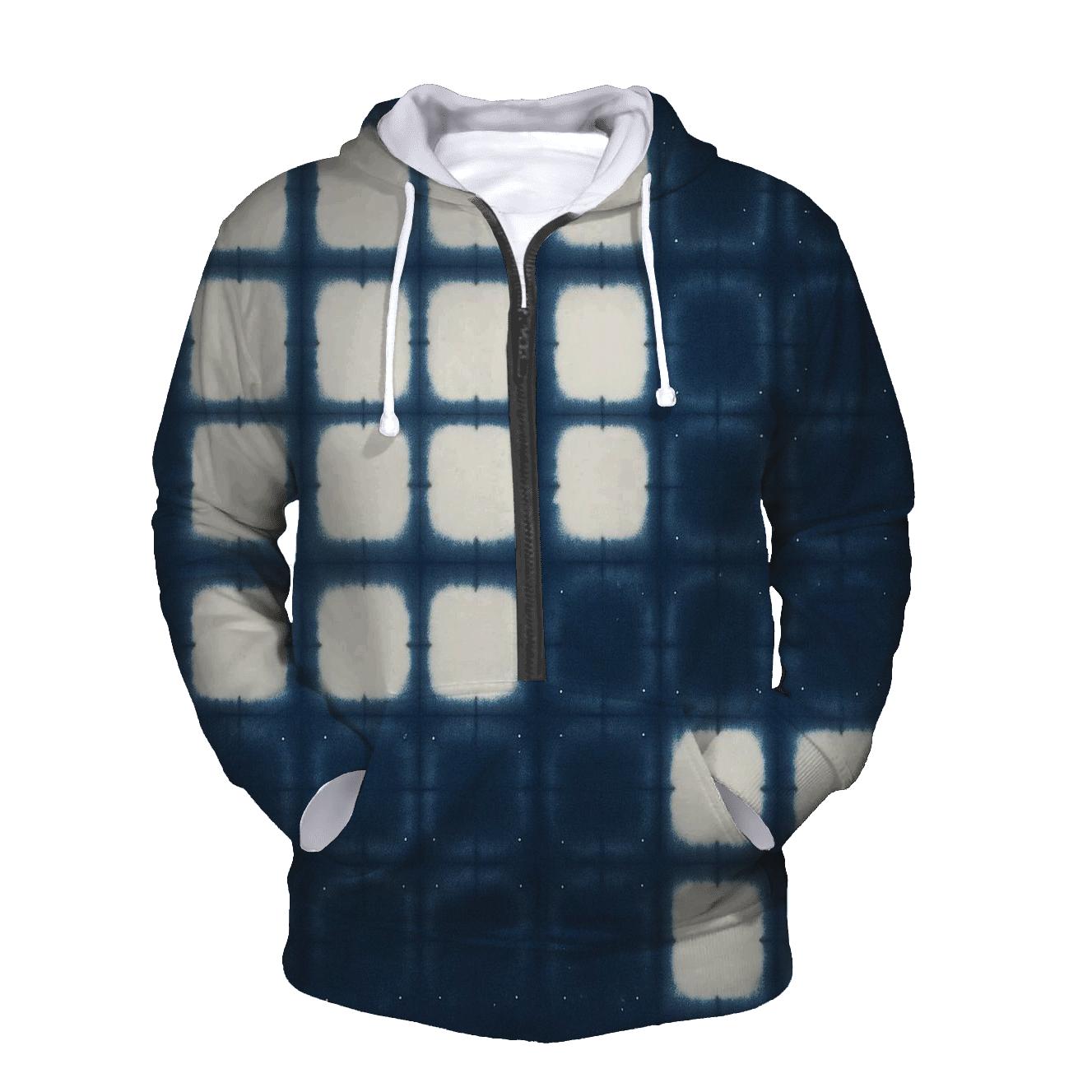 Itajime Star Map Clamp Grid graphic hoodies