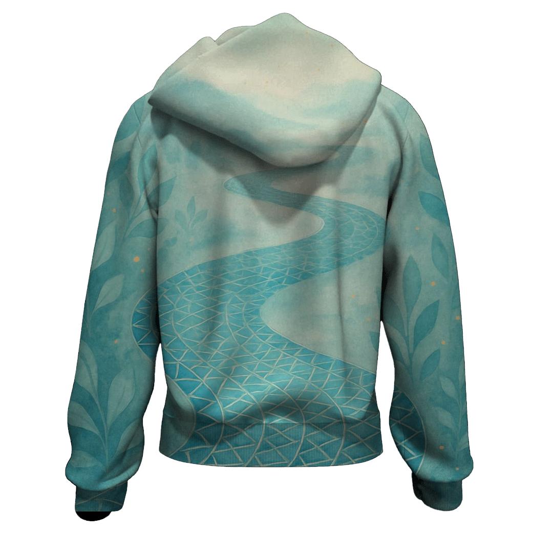 River Of Quiet Geometry lightweight hoodies