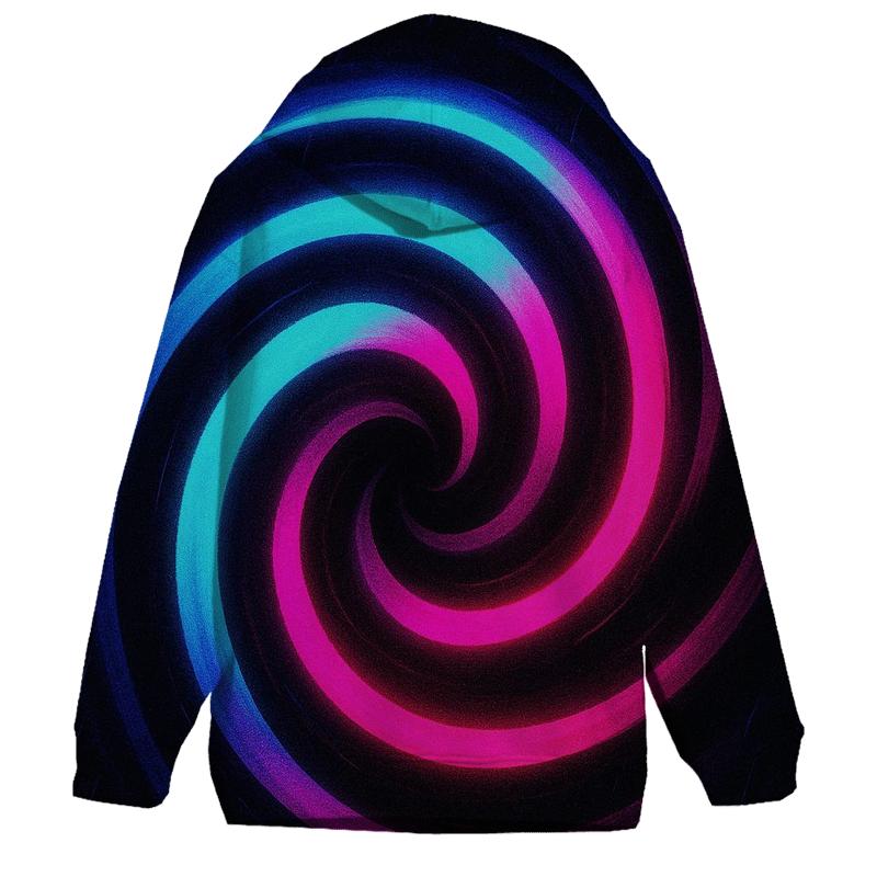 Neon Monsoon Spiral pullover hoodies