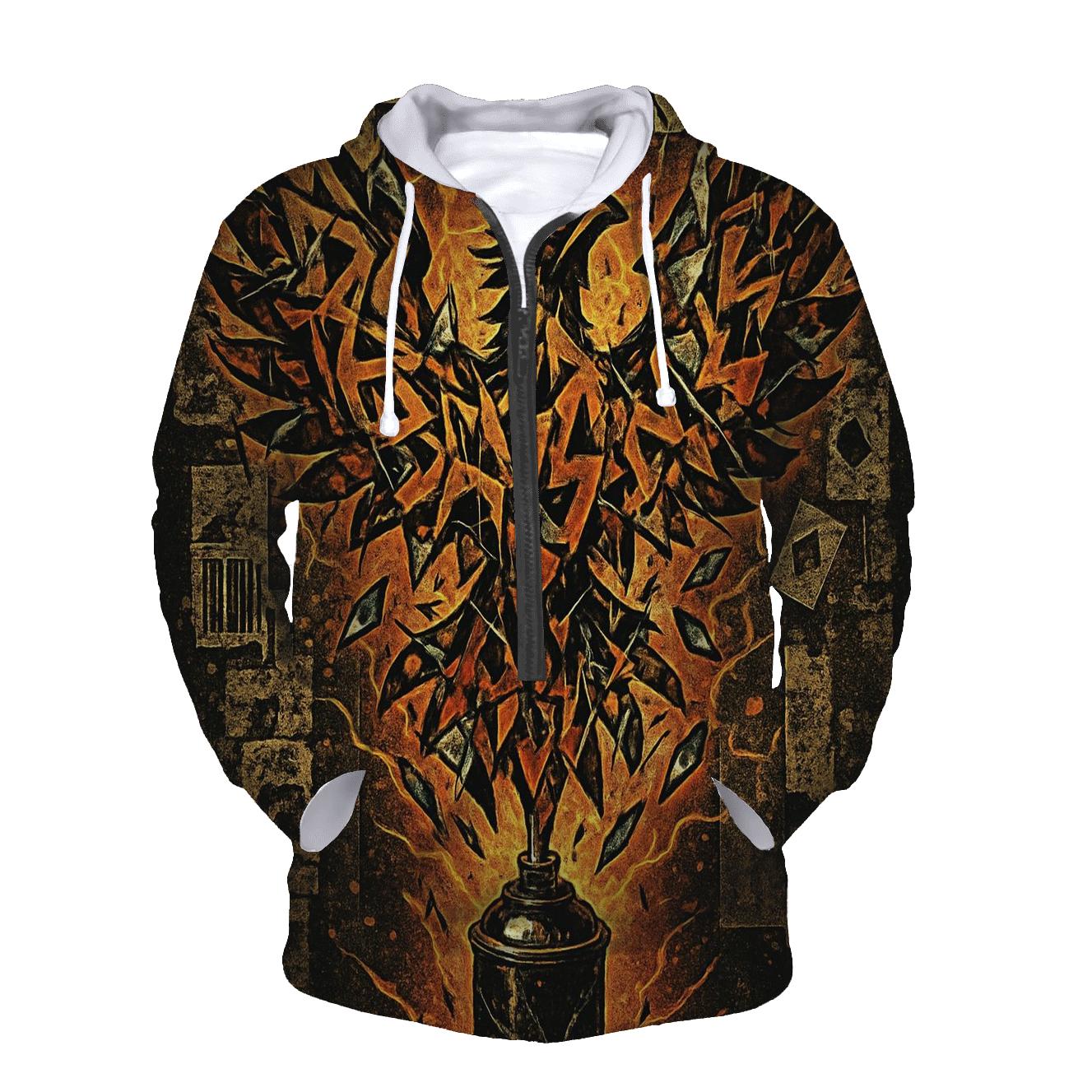 Graffiti Phoenix Of Broken Glass lightweight hoodies