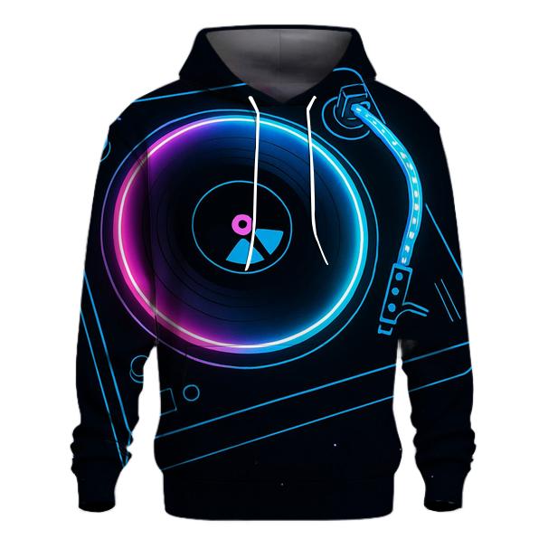 Neon Marquee Turntable premium hoodies