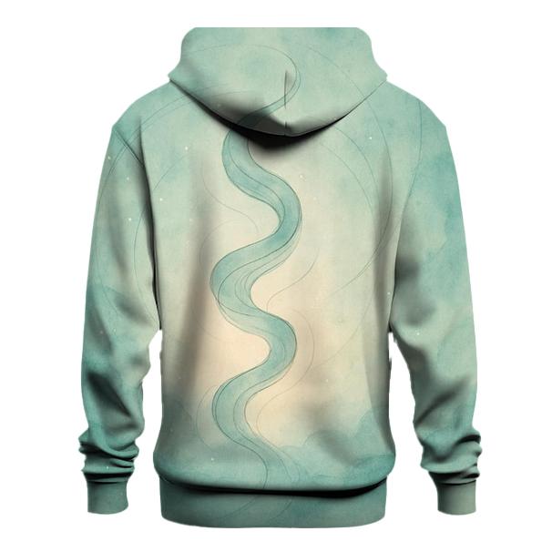 Luminous Breath Ribbons graphic hoodies