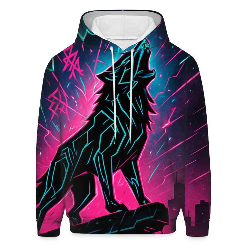 Neon Rift Street Howl lightweight hoodies
