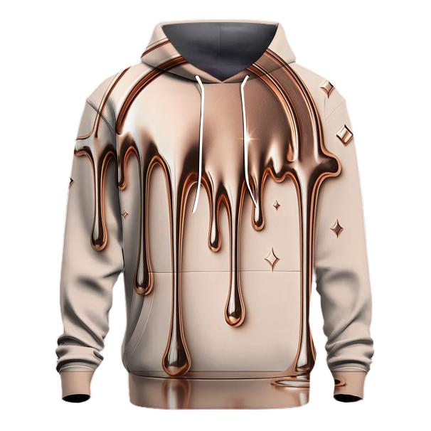 Rose Gold Chrome Drip Cathedral hoodie designs