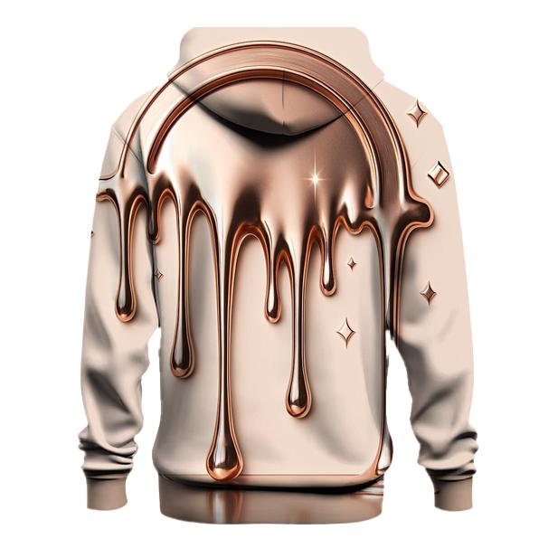 Rose Gold Chrome Drip Cathedral hoodie designs