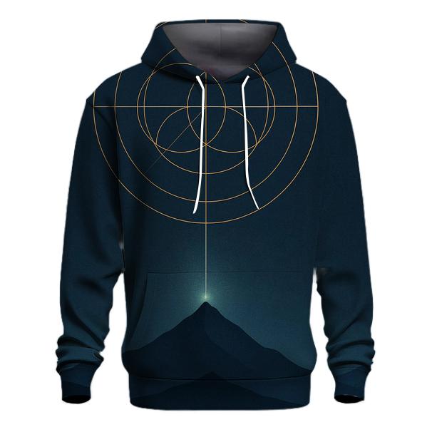 Mountain Of Inner Compass embroidered hoodies