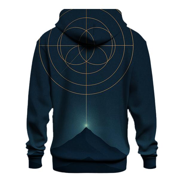 Mountain Of Inner Compass embroidered hoodies