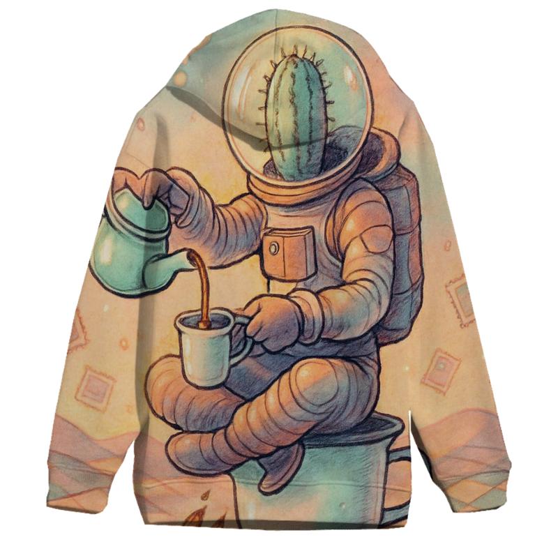 Cactus Astronaut Tea Break hoodie trends